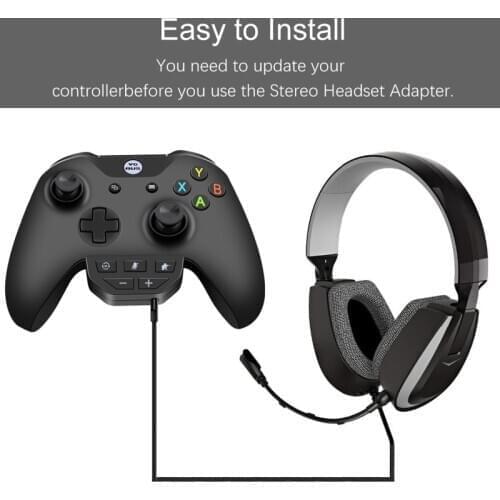 Stereo Headset Adapter -Audio Adapters Headphone Converter For -Xbox One Gamepad 77HA