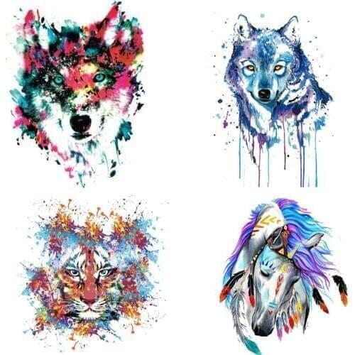 Animal Set Appliques On Clothes New Design Diy Accessory Clothing Deco Badges Washable Heat Transfer Patches