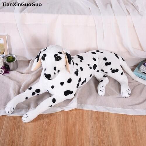 Large 80cm lovely prone dalmatian plush toy soft doll throw pillow birthday gift h2332