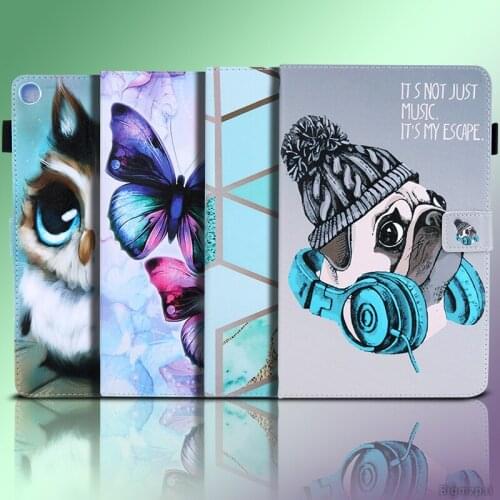 Case for Samsung Galaxy Tab A7 10.4 SM-T500/T505 Cats Owl Cartoon Tablet Stand Cover for Samsung Galaxy Tab A7 10.4 2020 Case