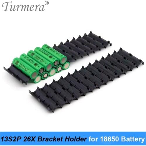 Turmera 10Piece 13S2P 26X 18650 Battery Holder 18650 Bracket Spacer Assemble for 48V 52V Electric Bike or Escooter Batteries Use