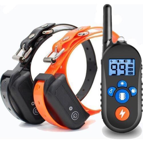 Dog Electric Training Collar Rechargeable Waterproof Dog Remote Training Collar 800 Meter Range Static Shock Collar Dropshipping