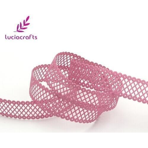 Lucia Crafts 2yards /lot 2.2cm Woven Ribbon Ultrasound Trim Handmade DIY Crafts Material P0602