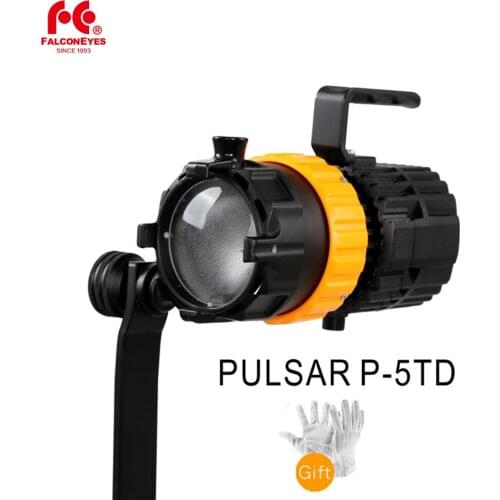 Falcon Eyes Mini Spot Light 50W Bi-Color Photography Lighting Adjustable Focus Length Fill Light For video studio Pulsar 5 P-5TD