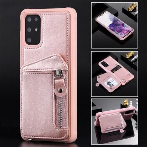 Fashion Embossed Wallet Case For Samsung S8 S9 S10 S20 Plus S10 E S10 5G S20 Ultra Note 8 9 10 20 Ultra Zipper Case Cover