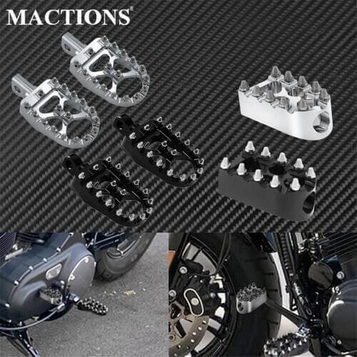 Motorcycle CNC Footpegs Footrests Pedal Gear Shift Brake Pedals Toe Shifter Pegs For Harley Dyna Sportster XL883 Bobber Chopper