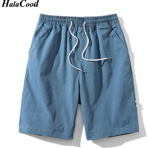 HALACOOD New Mens Beach Short Trunks Summer Casual Shorts Sexy Mens Shorts Quick Dry Clothing Beach Holiday Black Shorts Male