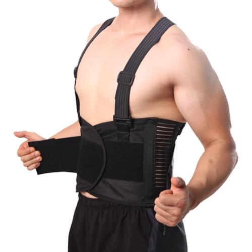 Men Back Support Belt Back Pain Heavy Lift Working Belt Protector Lumbar Support Belt Back Brace Back Posture Corrector