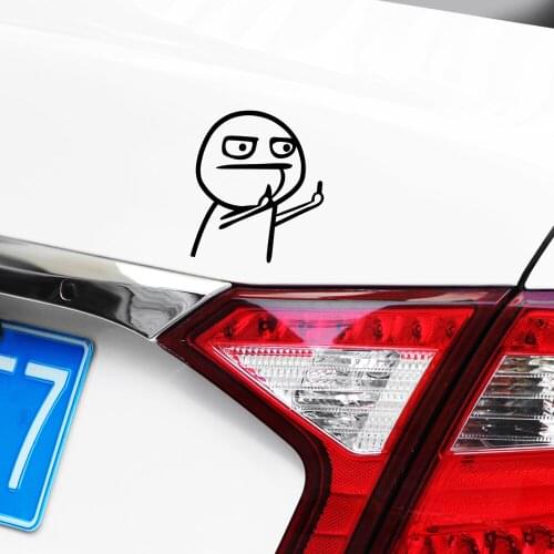 Car Auto Sticker Funny Cartoon Middle Finger for BMW X6 E71 E46 E90 E60 E39 E36 F30 F10 F20 X5 E70 E53 E30 M E87 G30 E92 E91