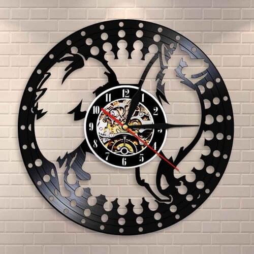 Spitz Dog Breed Vinyl Record Wall Clock Japanese Spitz Wall Clock Japan Puppy Dog Modern Design Home Decor Dog Pet Owners Gift
