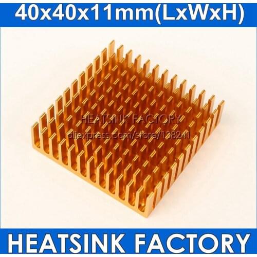 2pcs 100% new 40x40x11mm Aluminum heatsink Extruded heat sink radiator for IC chip cooler cooling