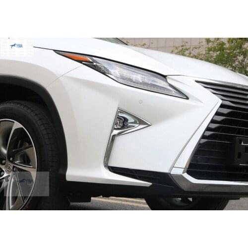 Lapetus Front Head Fog Lights Foglight Lamp Cover Trim Accessories Exterior Fit For Lexus RX200t RX450h 2016 2017 2018 2019 ABS