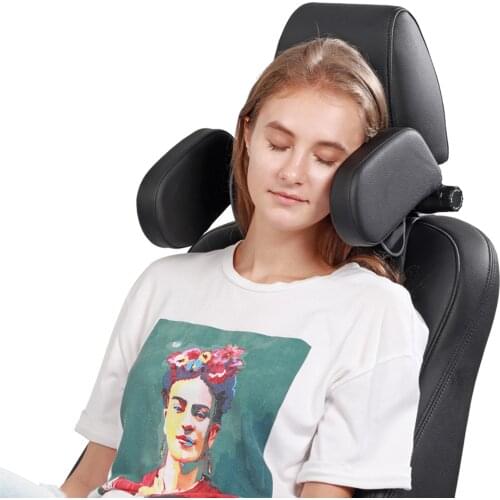 Car Seat Headrest Pillow Head Neck Support Detachable Premium Seat Head Pillow360Degree AdjustableBoth SidesTravel Sleep Cushion