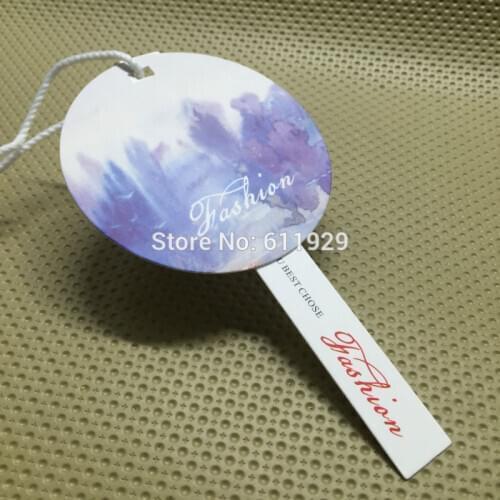 Custom clothing paper hang tag/garment tags printing/clothing printed labels/shape cutting tags/brand name/woven labels logo