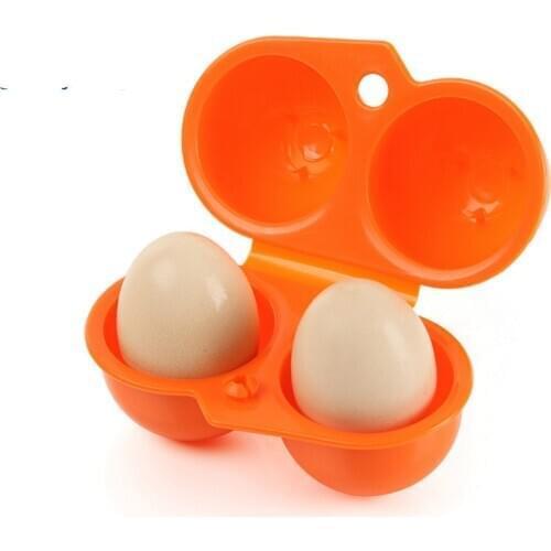 Storage Box Portable Folding Eggs Box Plastic Box Eggs Storage Organizer Useful Food Container