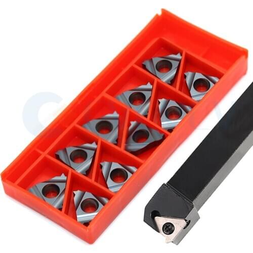 SEL1212H16 SEL 1616 2020 2525 CNC Machine External Thread Lathe Tool Holder +10Pcs 16IR 0.5 1 2.5 ISO Carbide Insert Seismic Set