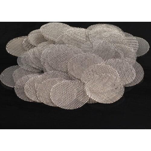 500pcs/lot 16/20mm Smoking Weed Special Tools Combustion Stainless Steel Net Hookah Water Pipe Filter Screen Gauze Drop Shipping