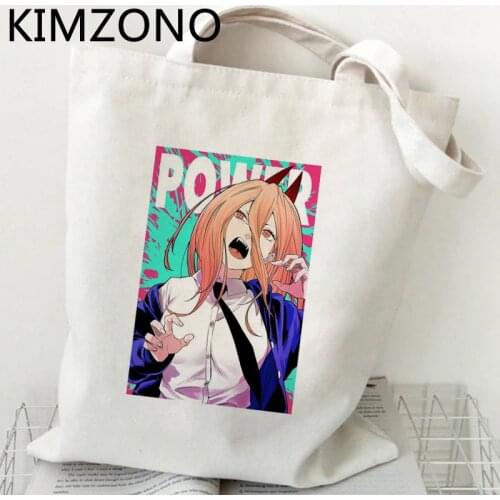 Chainsaw Man shopping bag handbag shopping recycle bag jute bag shopper bag reusable bolsa compra boodschappentas grab