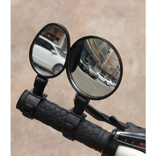 2Pcs Bicycle Rearview Handlebar Mirrors Cycling Rear View MTB Bike Silicone Handle Rearview Mirror