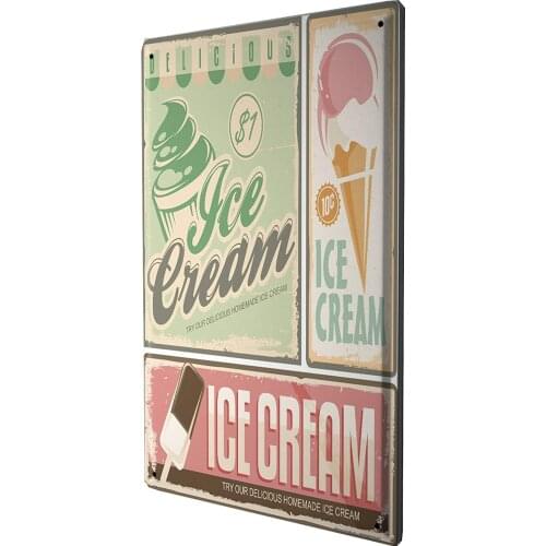 SINCE 2004 Tin Sign Metal Plate Decorative Sign Home Decor Plaques Retro Ice Cream