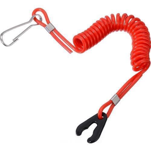 For Yamaha Outboard Honda 1pc Boat Motor Kill Stop Switch Key Rope Safety Lanyard Tether Mayitr