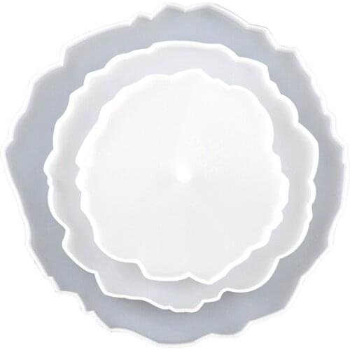 3 Layer Resin Mold DIY Materials Epoxy Resin Storage Box Table Tray Cake Mold Fruit Tray Coaster Silicone Mold for Craft