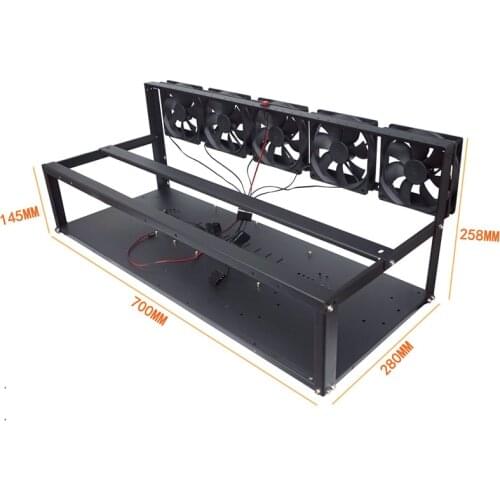6-12 GPU Mining Rig Rack Open Air Frame Bitcon Miner Case For ETH ETC XMR BTC Crypto Coin Currency Server Mining Chassis