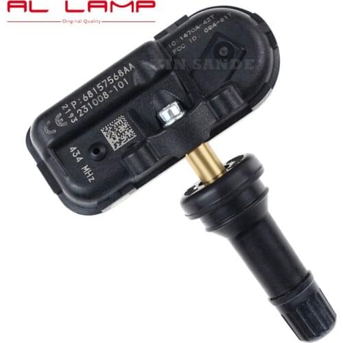 68157568AA 433MHz Tire Pressure Monitor Sensor TPMS Sensor for Jeep Cherokee RAM 1500 2500 3500 2014-2018