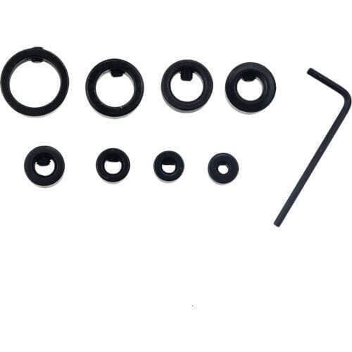 8PCS 3mm 4mm 5mm 6mm 8mm 10mm 12mm 16mm Drill Bit Stop Collar ring Drilling depth controller 2.5mm hex wrench/Locator