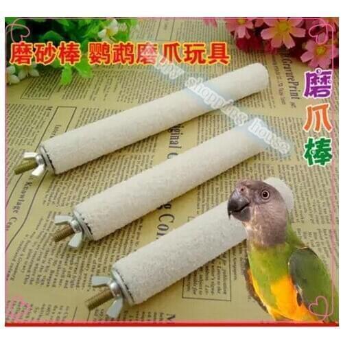 Pet bird cage accessories nest frosted rod grinding rod / claw wear rod / bar station 2CM*13CM