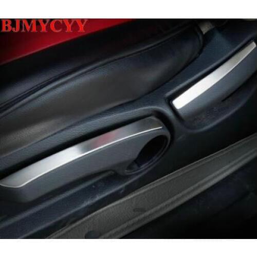 BJMYCYY Automotive seat adjustable wrench stainless steel decorative sequins for Hyundai ix35 2018