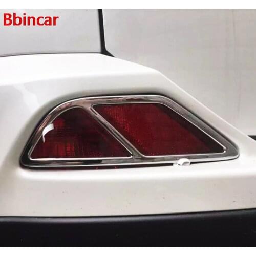 Bbincar ABS Chrome Rear Tail Fog Lamp Light Cap Mask Sticker Accessories Moulding Cover Trim For Toyota RAV4 RAV 4 2016