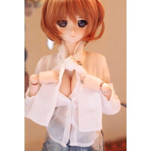 BJD doll clothes shirt semipermeable white black shirts suitable for 1/3 BJD SD DD Uncle doll accessories