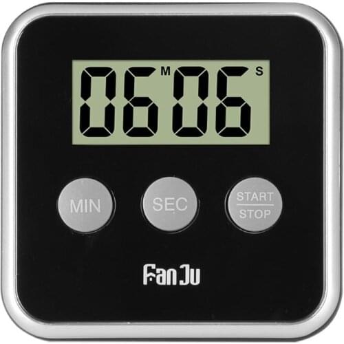 13MA Digital Kitchen Timer Cooking Clock LCD Screen with Magnet Count Up Countdown Alarm Laboratory Stopwatch