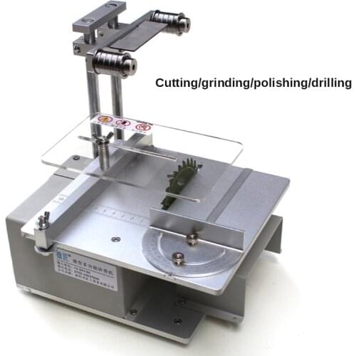 Electric belt machine mini Ponces multifunctional cutting machine table saw DIY woodworking desktop sanding machine bare metal