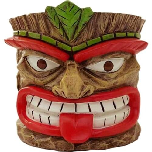 Potted Flower Pots Ornaments Vase Garden Statue Easter Island Planter NEW Office Decor 12.5*12*10.5cm FASHION Resin Gardening