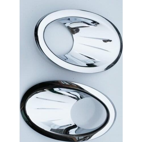 Chrome Front Fog Light Cover Lamp Trim Molding Garnish Frame Accessories For Nissan Qashqai/Dualis J10 2010 2011 2012 2013 2014