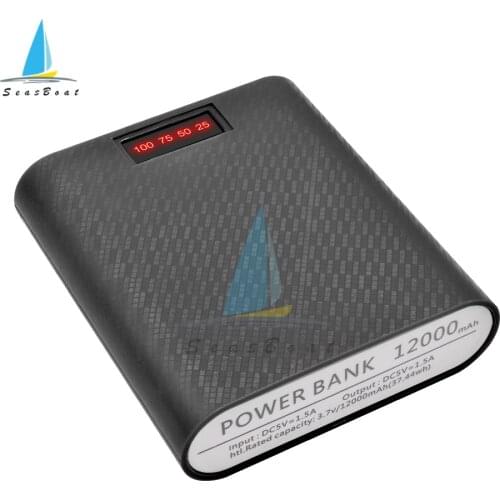 Micro USB Power Bank Shell 5V DIY 4*18650 Case Battery Charge Storage Box Without Battery For Charging Mobile Phones