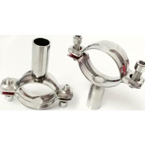 114mm 4.5" Pipe Hanger Bracket Clamp Support Clip 304 Stainless Steel For Beer Brewing