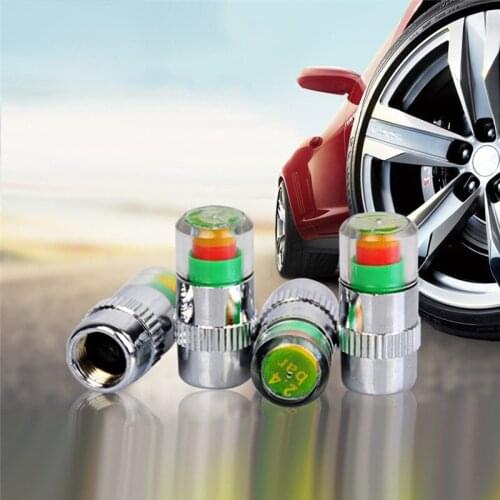 CARPRIE Car Tire Valve Stem Caps 4PCS Tire Pressure Monitor Sensor Indicator Eye Alert Diagnostic Tool Kit ap30