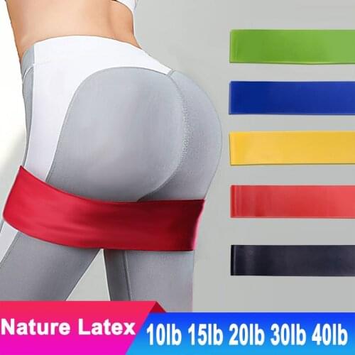 Nature Latex Rubber Yoga Resistance Band 0.7-1.1mm Pilates Sport Training Workout Elastic Bands Fitness Exercise Gym Equipment