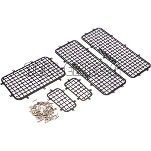 NEW ENRON 5Pcs Metal Window Mesh Protective Net for 1/10 RC Crawler Car Traxxas Trx-4 Trx 4 TRX4 T4 Defender Accessories