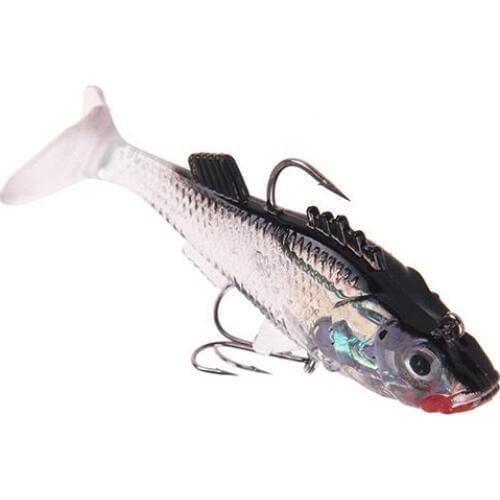 7.6 Cm Professional Soft Lures PVC Durable Bass Trout Shad Crank Worm Fishing Sharp Baits