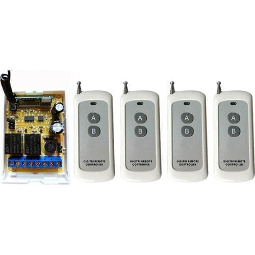 DC12V DC24V 2CH 500m Long Range RF Wireless Remote Control Relay Switch Security System tubular motor garage door shutters/ lamp