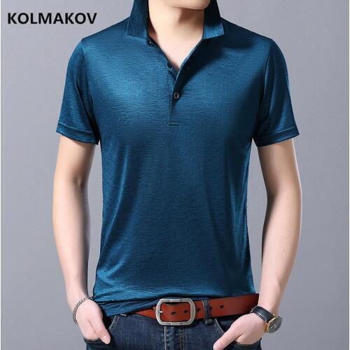 2019 summer Men Polo Shirt Mens fashion Casual Striped Slim short sleeves High Quality Pure color POLO Shirts men