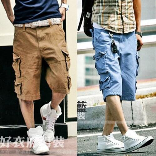 HOT TOP camo cargo shorts men overalls casual shorts military camouflage men shorts Camouflage short bermuda masculina 3XL