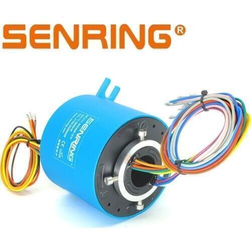 Hole Bore Slip Ring Conductive Sliprings with Hole Size 25.4mm OD86mm 2A/10A Signal Current for 02/04/06/12 Circuits/Wires