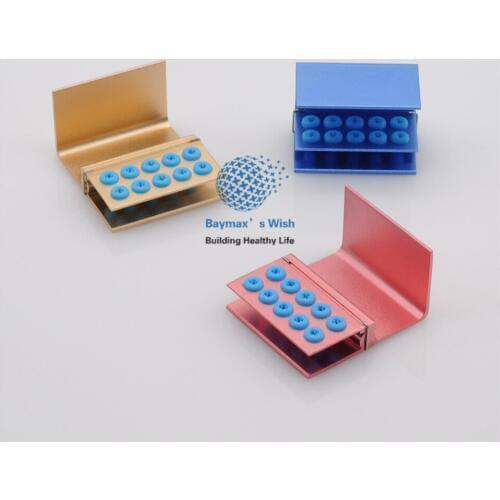 Dental FG Bur Burs/ Disinfection Autoclave Holder Block Blocks 10 Holes 3Pcs