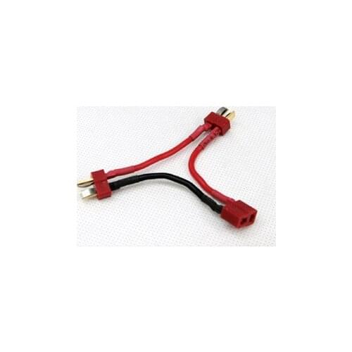 T Plug Lipo Battery Transfer Cable Silicone Line Model Series T Plug Adapter Wires 2* Male 1* Female T Connector 2PCS/LOT