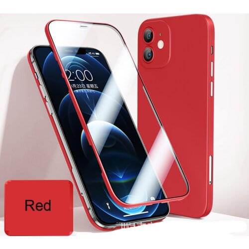 Tempered Glass Ultra-thin Phone Case for Phone Cases 12Pro Max Mini All-in-one All-inclusive Protective Cover